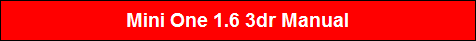 Mini One 1.6 3dr Manual