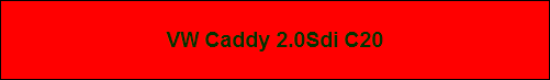 VW Caddy 2.0Sdi C20